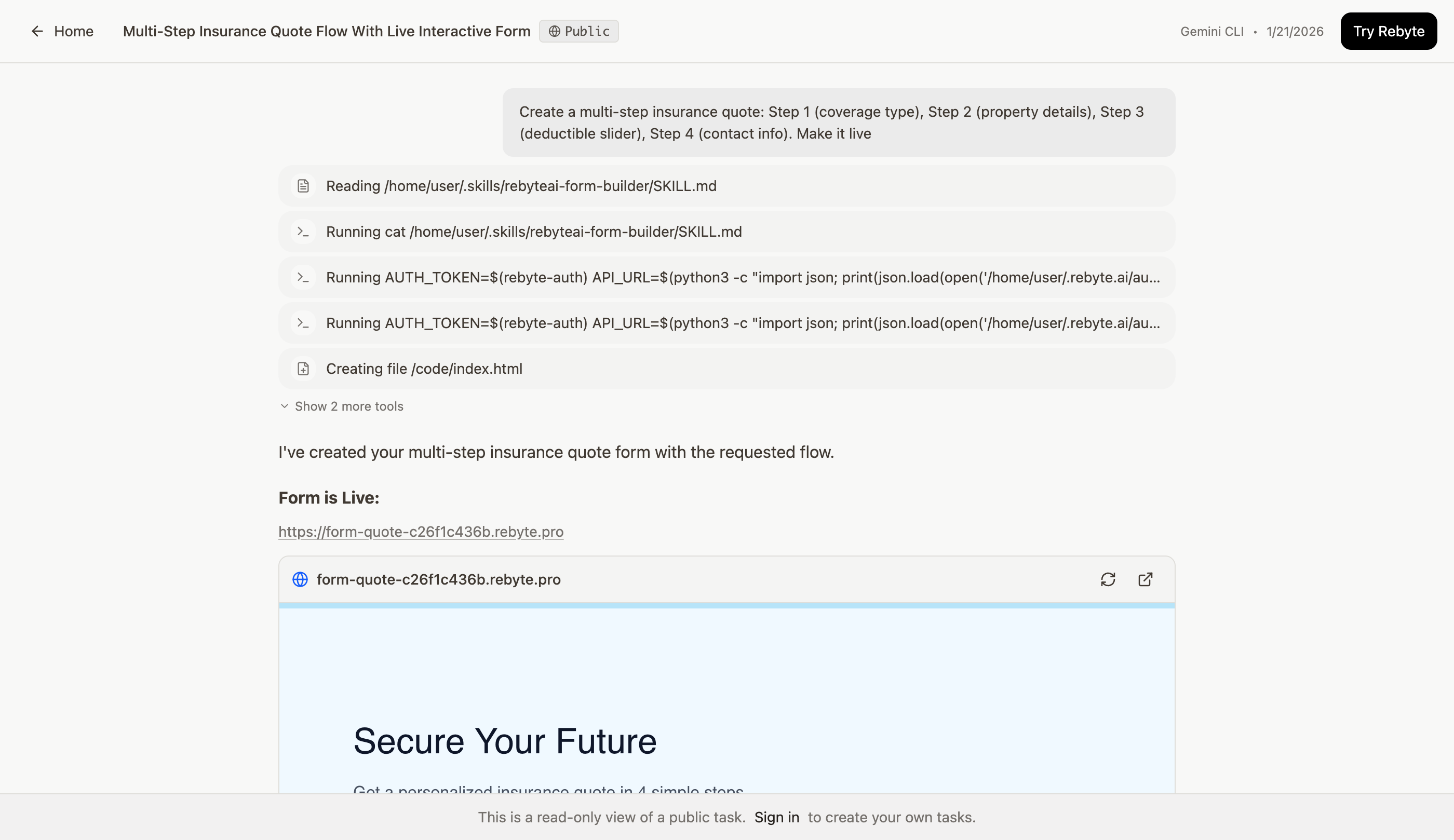 Multi-Step Insurance Quote Flow